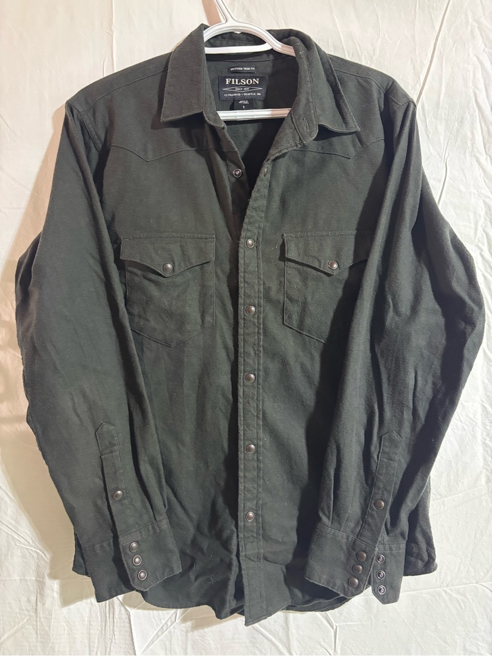 Filson Men's Black Workshirt Jacket